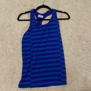 Athleta, Medium, Blue stripped tank top